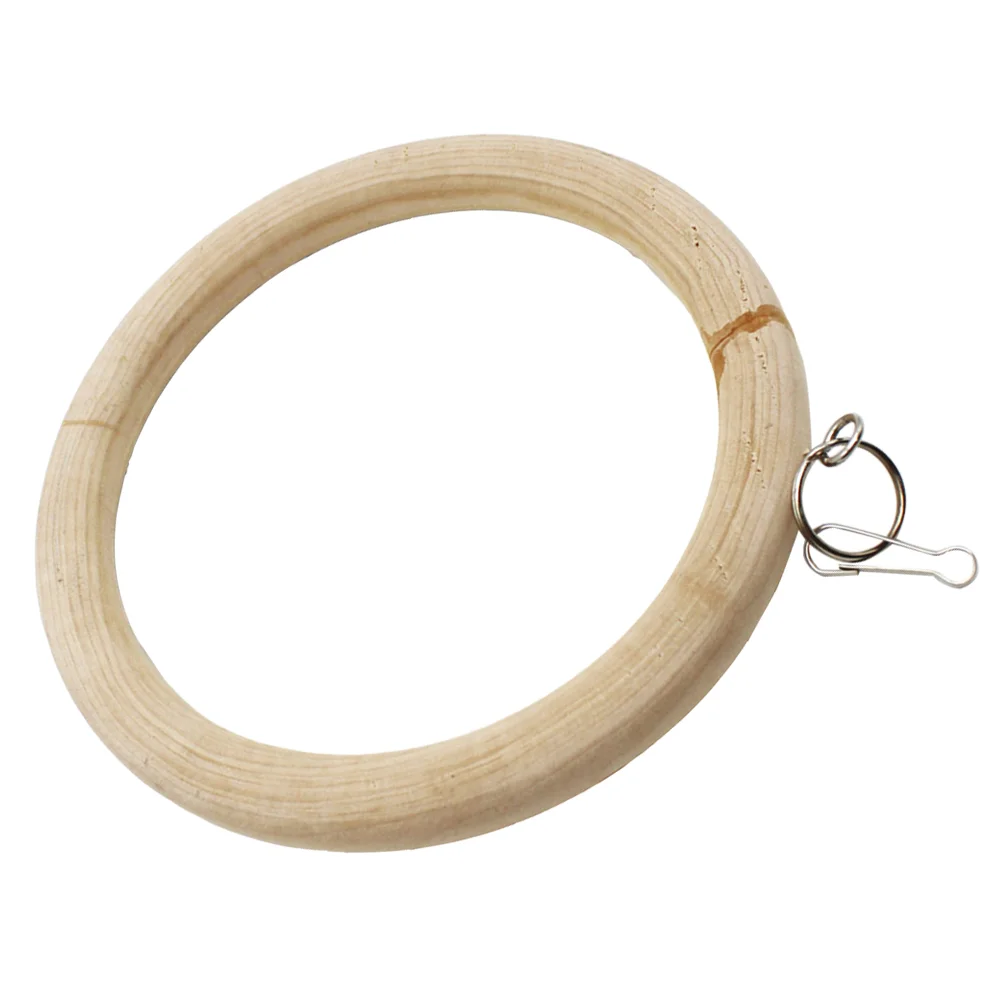 

1Pc Pet Parrot Swing Plaything Wooden Chewing Bird Standing Frame