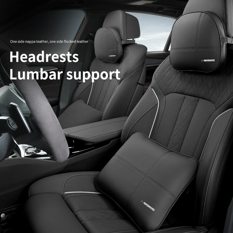 

Car Headrest and lumbar Support Neck Pillow For BMW Performance X1 X3 X5 E39 E46 E90 F20 E60 F30 E36 F10 E87 E70 E91 E30 G30 E53