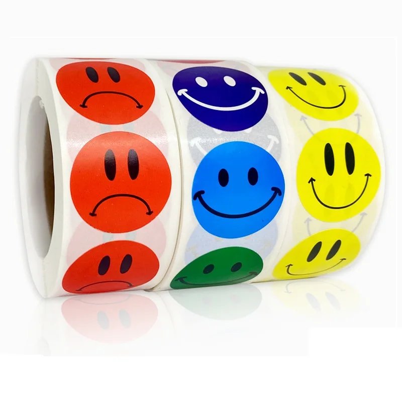 

Smiley Face Sticker Kids Reward Sticker Yellow Dots Labels Happy Smile Face Sticker Kids Toys School Teacher Student Stationery
