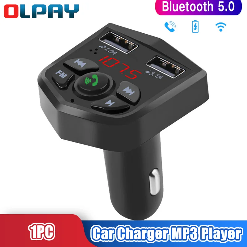 

Car Charge 803E Bluetooth-compatible V5.0 B2 Dual USB Charge Car Fast Charge Car MP3 Player Audio Hands-free Talk FM Card Player