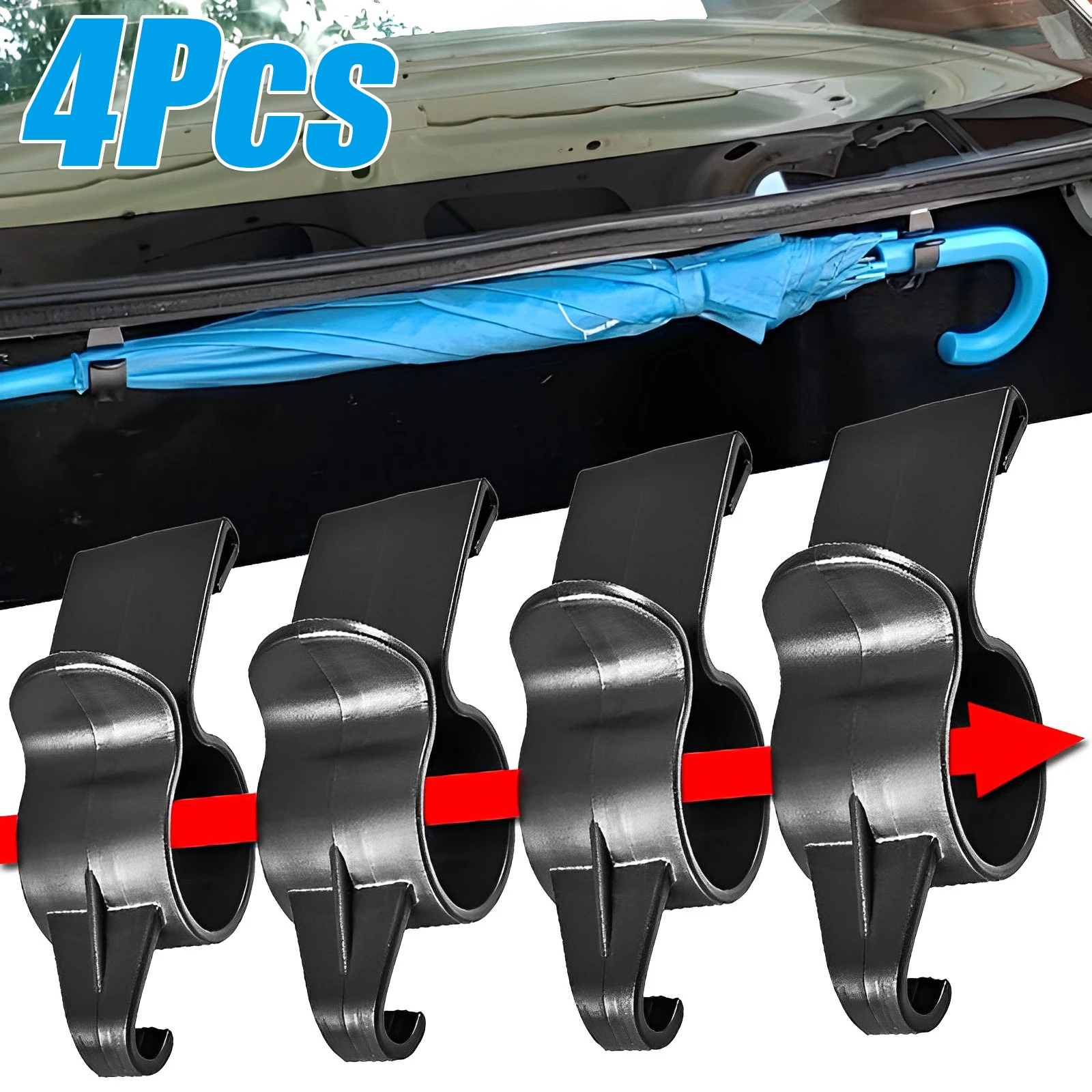 

Car Umbrella Holder Car Trunk Hook Towel Hook Car Internal Organizer Storage Auto Umbrella Mount Plant Car Interior Accessories