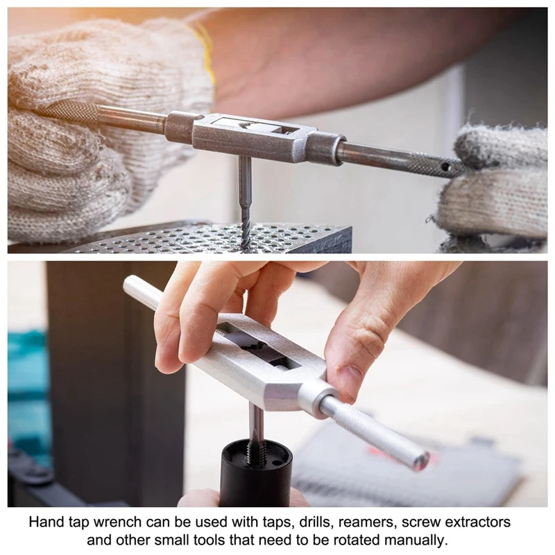 1 шт. Регулируемый ключ-ручка из черной и красной стали для 1/4-3/4 дюймов (UNC/UNF)