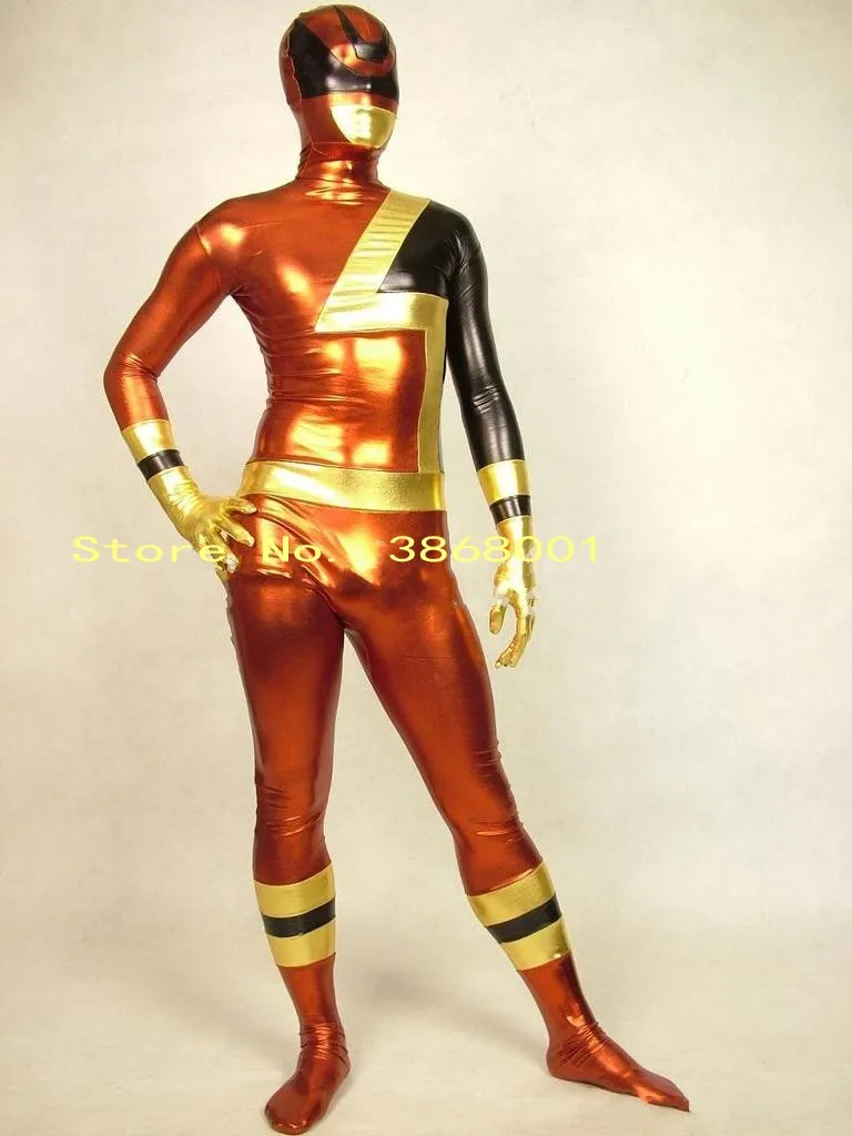 Костюм для косплея супергероя блестящий костюм зентай вечевечерние комбинезон