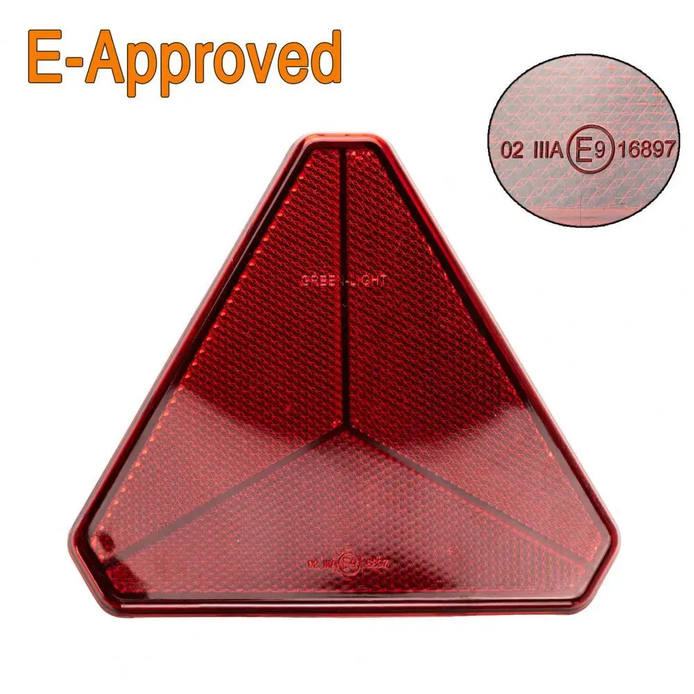 

Lightweight Sturdy Reflective Sticker Safety Warning Mark Hard Red Reflector Waterproof for Van