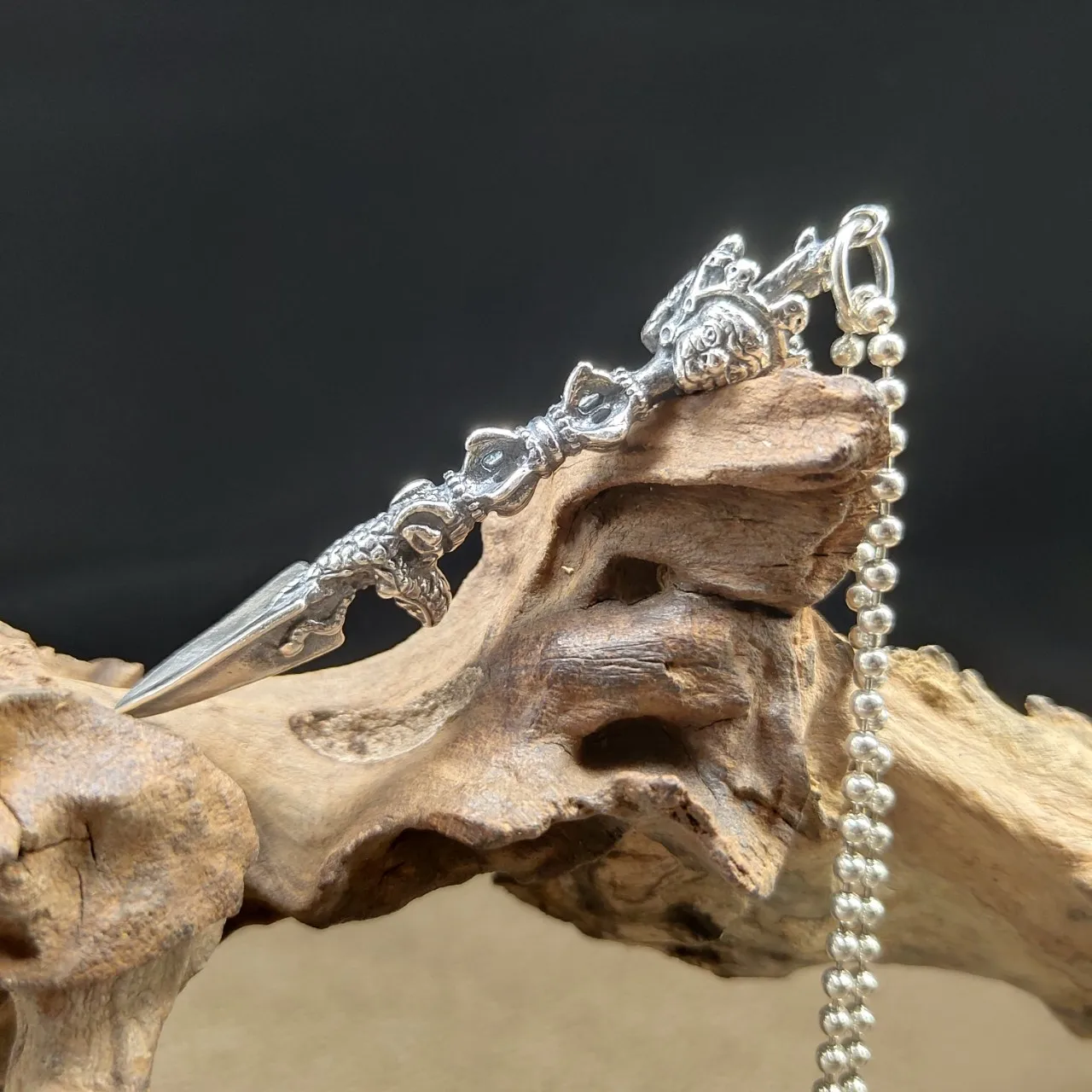 S925 тайское серебро ваджра метод ваджры кулон тибетский ностальный стильный