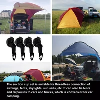 20224pcs car tent suction cups buckle side roundtriangular awning anchors outdoor camping tent suckers anchor securing hook