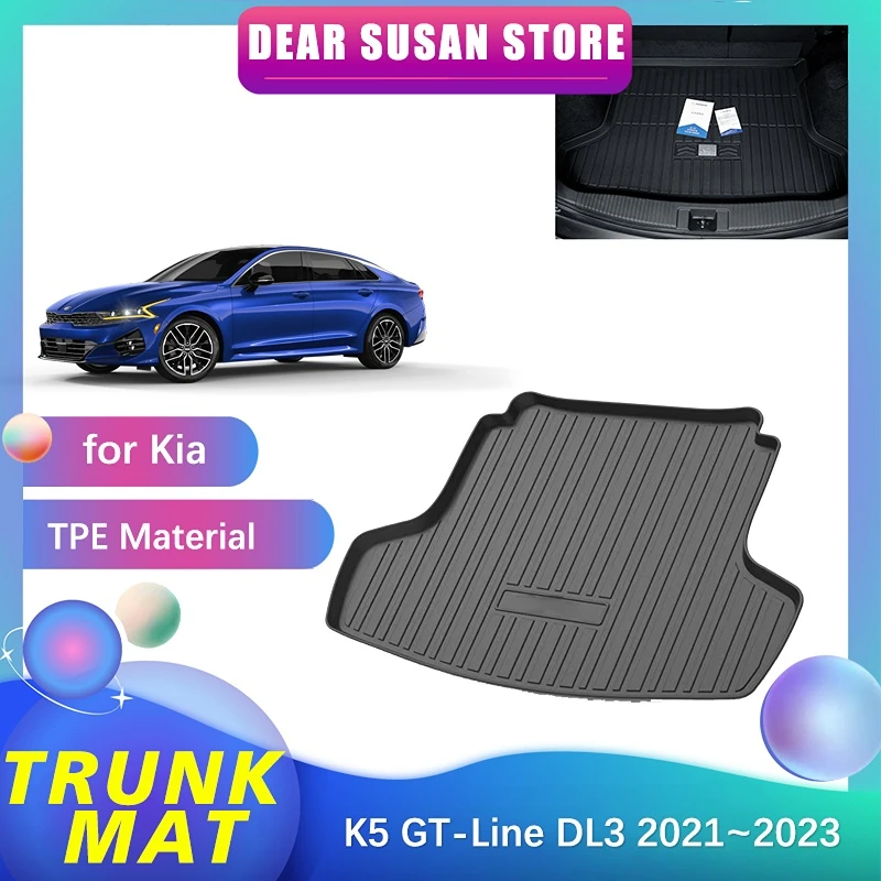 

Car Rear Trunk Mat for Kia Optima K5 GT-Line DL3 2021 2022 2023 Liner Waterproof Floor Pad Trunk Space Decoration Rug Accessorie