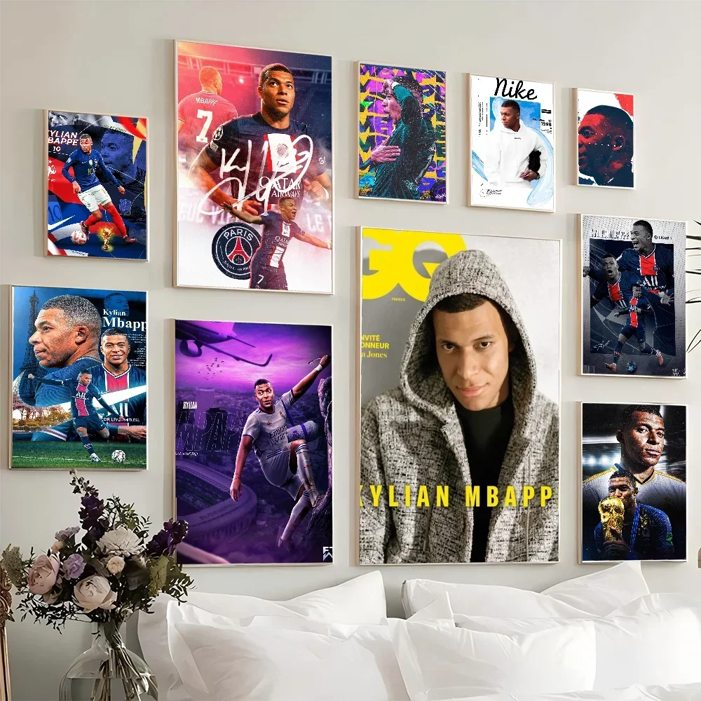 Kylian Sanmi Mbappé Lottin футболист плакат высокого качества цифровая печать ПВХ настенное
