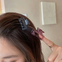 fashion mini square hair claws elegant acrylic hairpins barrette crab hair clips headwear for women girls hair accessories