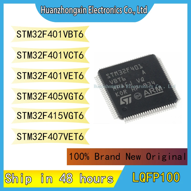 

STM32F401VBT6 STM32F401VCT6 STM32F401VET6 STM32F405VGT6 STM32F415VGT6 STM32F407VET6 MCU LQFP100 Integrated Circuit Chip