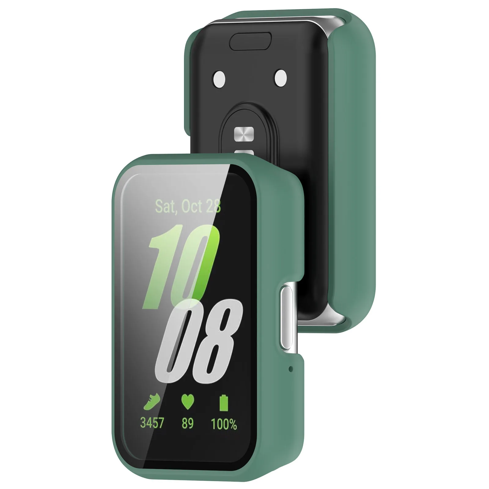 Матовый жесткий чехол с рамкой для смарт-браслета Samsung Galaxy Fit 3 R390