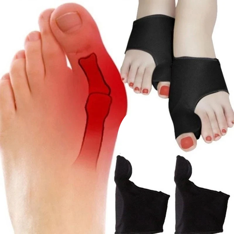 

Sdotter 2/4Pcs Silicone Toe Separator Bunion Corrector Orthosis Hallux Valgus Bunion Correction Bone Thumb Splint Foot Care Tool