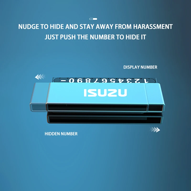 Автомобильная металлическая Временная парковочная фототабличка с номером для