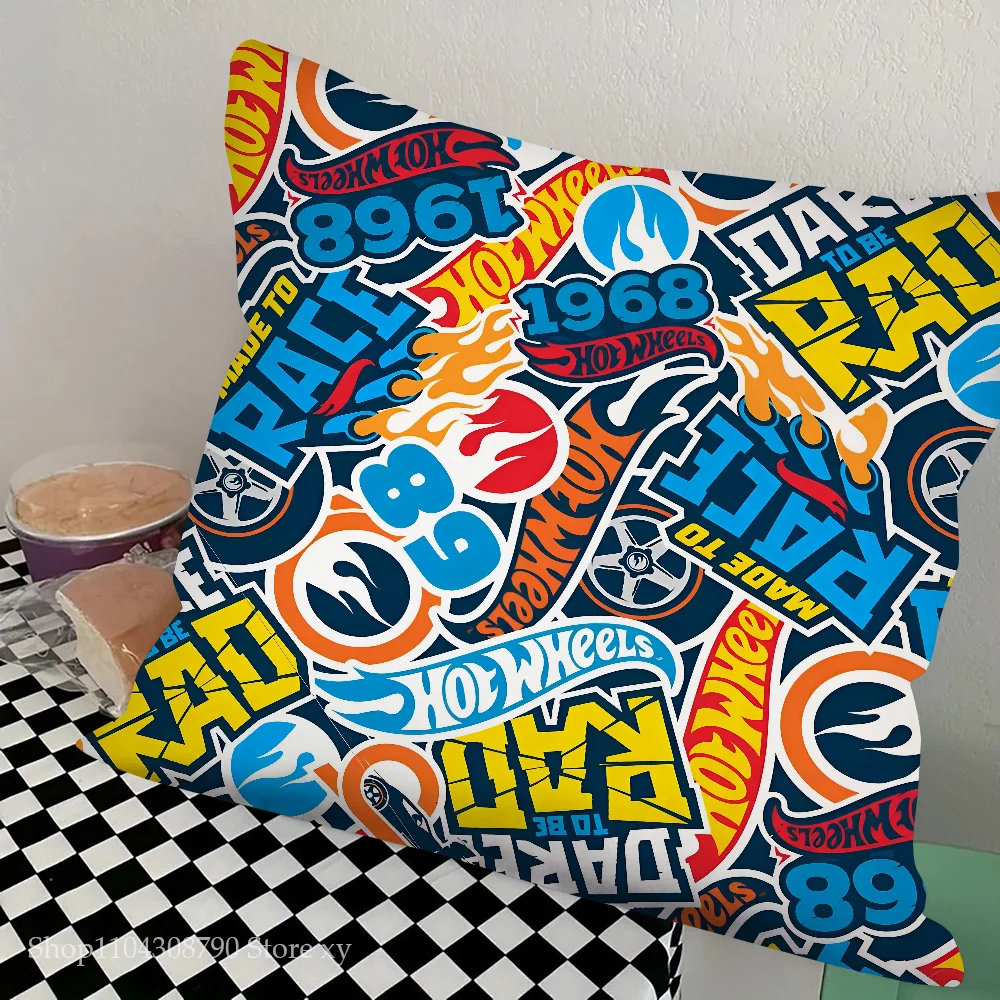 R-RacingS H-Hotwheels наволочка модная квадратная спальня диван комната Ins украшение для