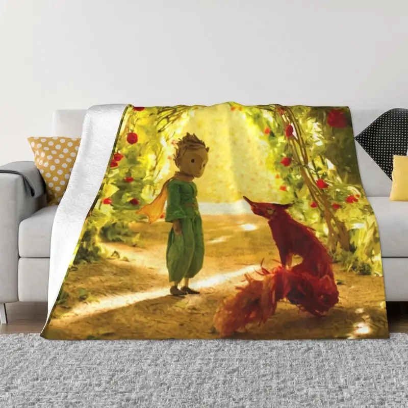 

The Little Prince Blankets Warm Flannel Le Petit Prince France Anime Throw Blanket for Bedding Couch Bedspread