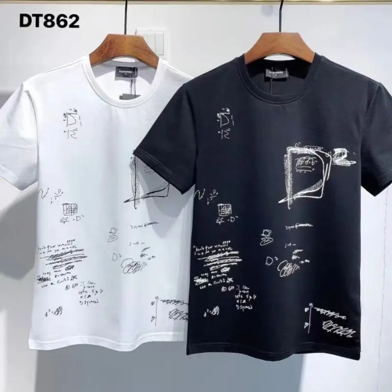 

2021 DSQUARED2 модная трендовая Новая мужская футболка с принтом DT862