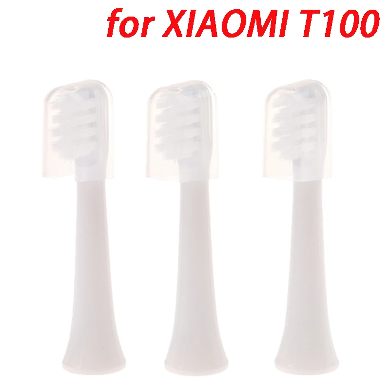 

Сменные головки для электрической зубной щетки XIAOMI T100, 3 шт., отбеливающие мягкие щетинные насадки для вакуумной чистки