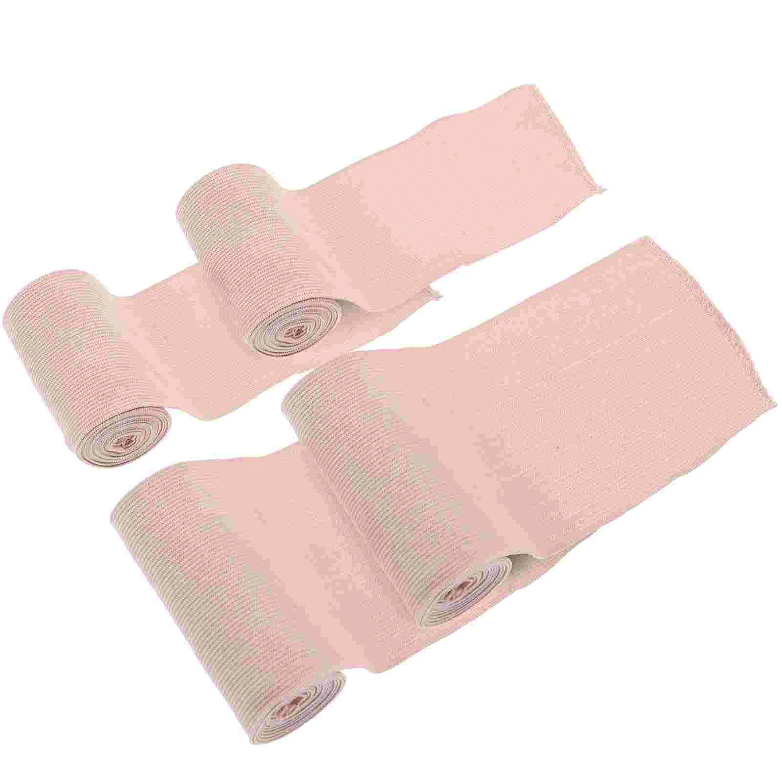 

4 Pcs Bandage Wrap Wounds Exercise Handles Duable Ti Bges Elastic Wrap Bandages Stretch Adhensive Tape
