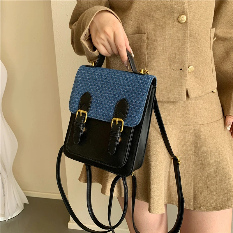 

New Fashion Women Lady Vintage Hasp Luxury Design Handbag Totes Satchel Shoulder Bag Girls Casual Knapsack Backpacks Packsack