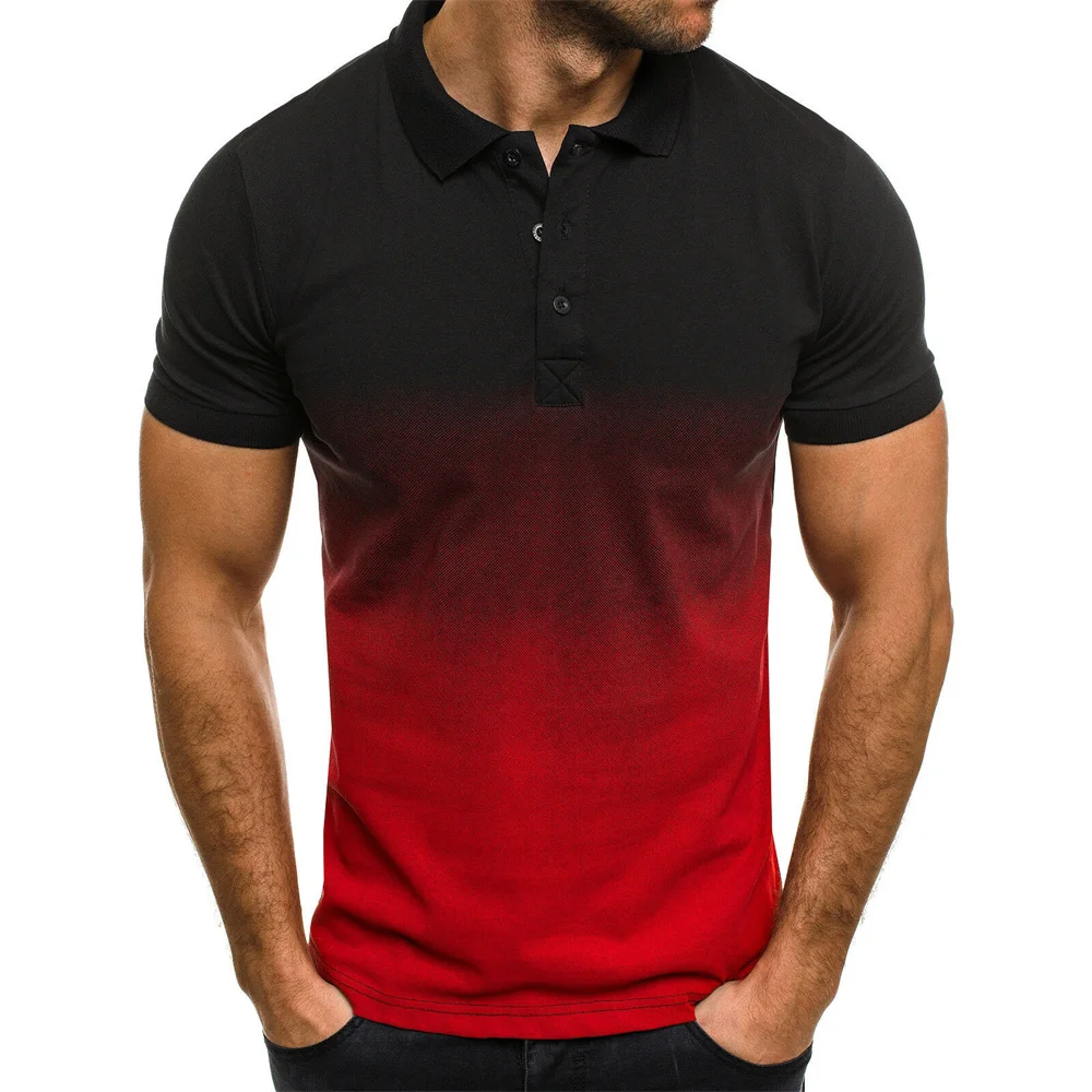 

Men Polo Men Shirt Short Sleeve Polo Shirt Contrast Color Polo New Clothing Summer Streetwear Casual Fashion Men tops