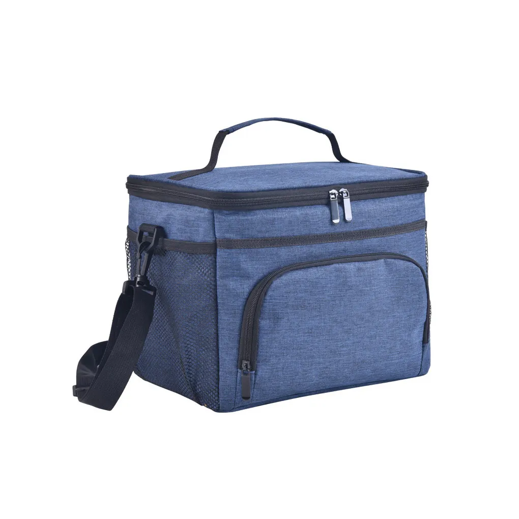 

Lunch Bag Zipper Aluminum Foil Food Bags Oxford Cloth Fresh Keep Picnic Storage School Travel Container Tote Case