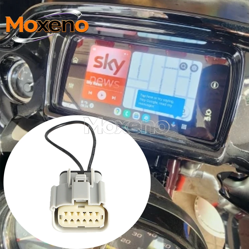 Фото Перемычка Gts Radio Carplay для Harley Touring Road Street Glide со стрелой, мотоциклетный автомобильный игровой жгут Plug And Play 19-23 №1