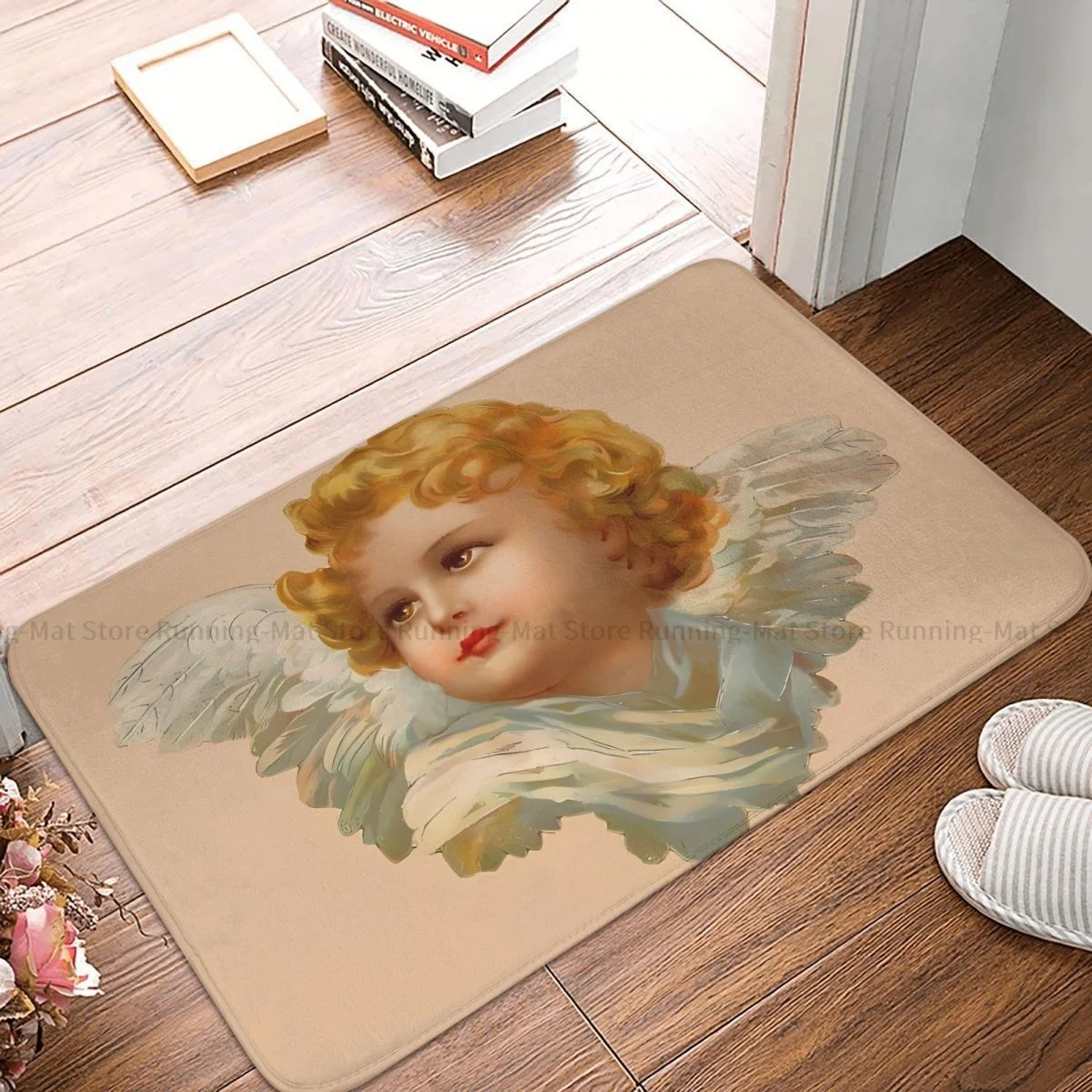 

Викторианский коврик для спальни с ангелом Cherub, Рождественский коврик для двери, ковер для гостиной, ковер для входной двери, домашний декор