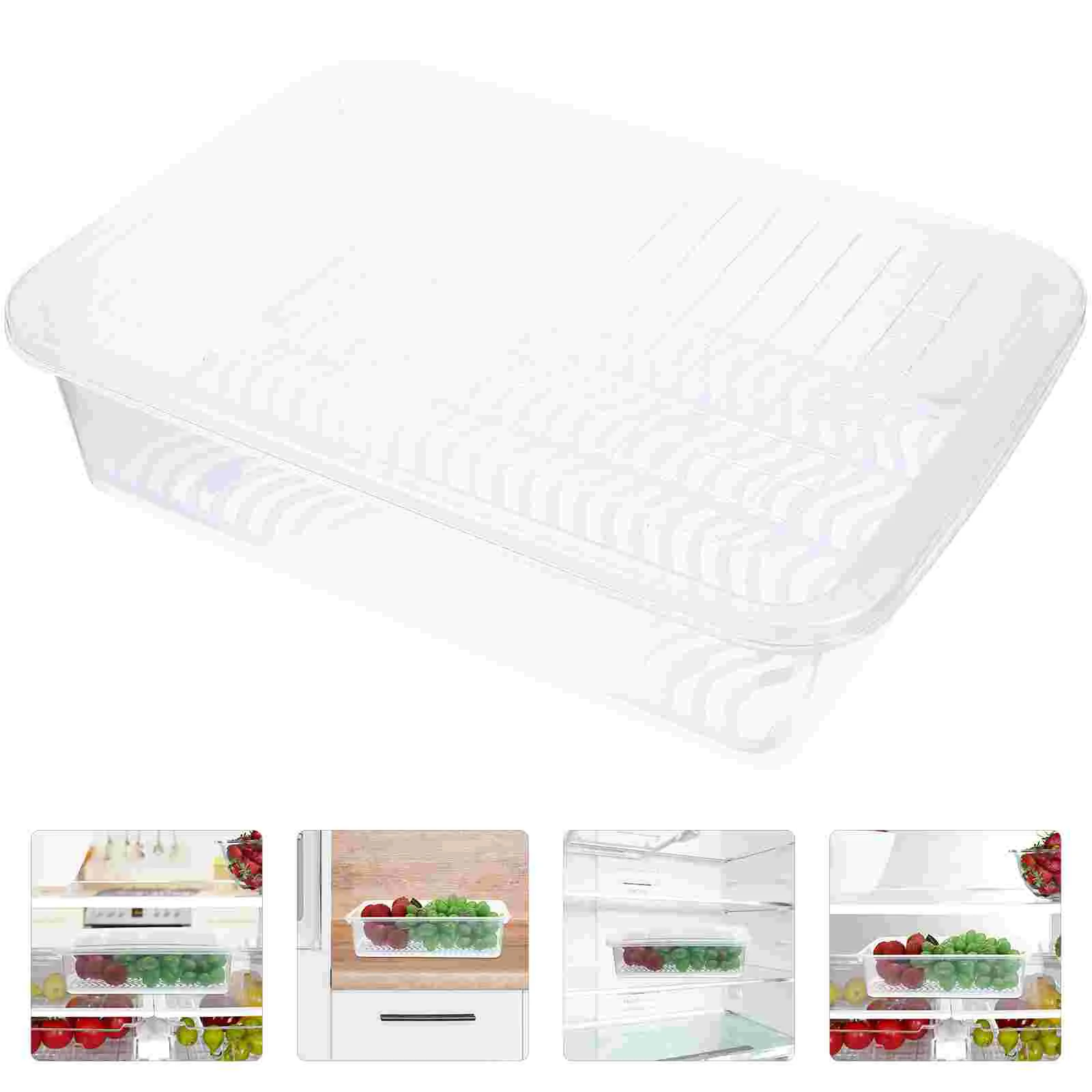 

Organizer Storage Refrigerator Boxes Fridge Box Bins Freezerkeeping Fresh Dry Produce Vegetables Saver Case Tray Containers
