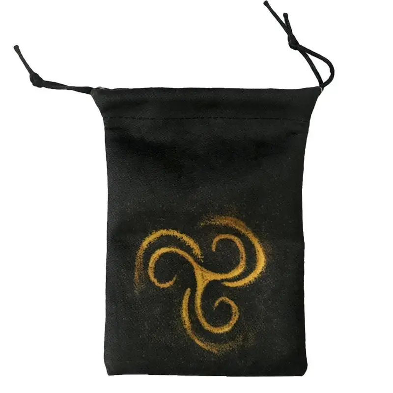 

Rune Tarot Card Bag Tarot Oracle Cards Holder Rune Pouch 13x18cm / 5.12x7.09inch Drawstring Pouch For Tarot Cards Enthusiasts