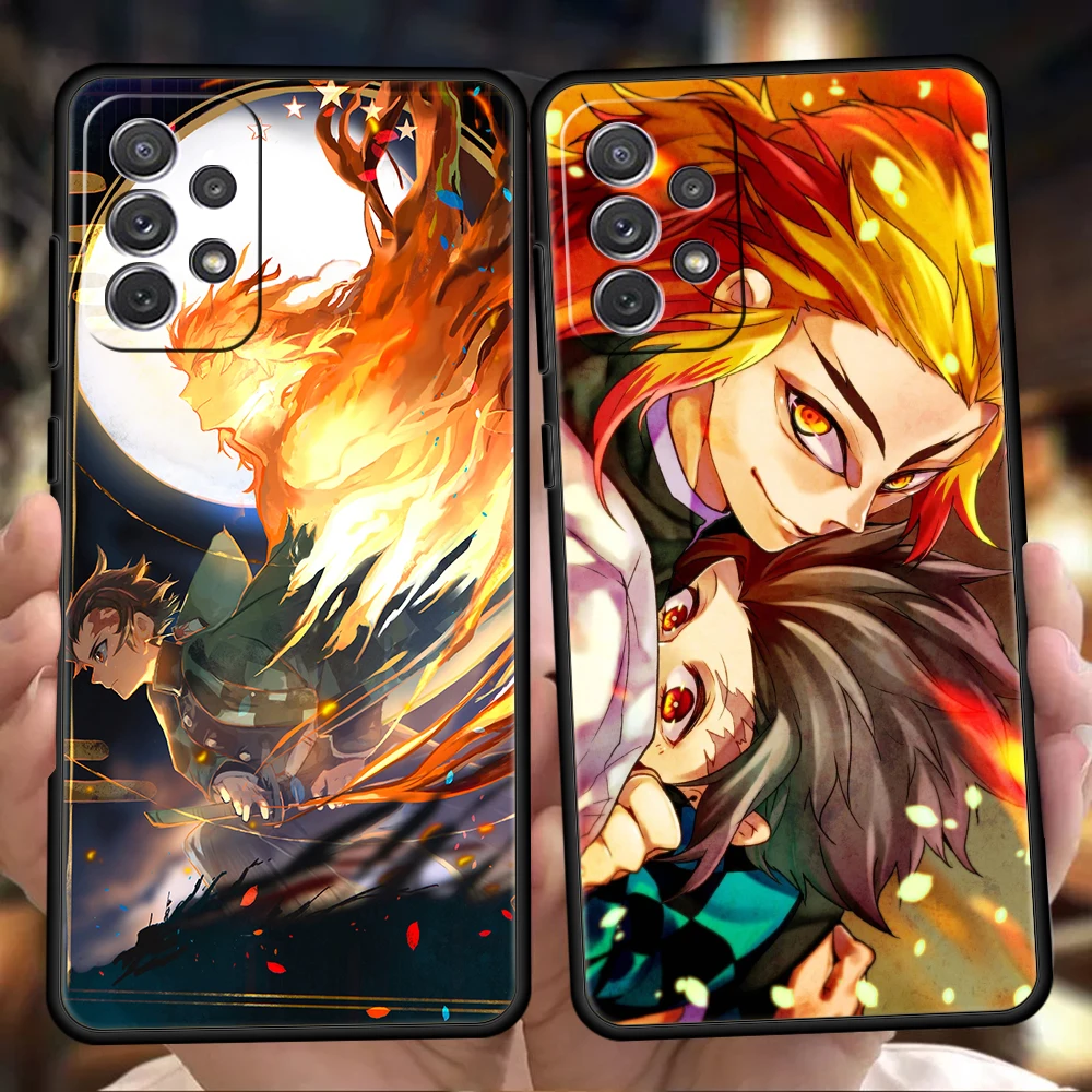 

Demon Slayer Kimetsu No Yaiba Phone Case Cover for Samsung Galaxy A13 A22 A32 A33 A52 A72 A11 A51 A71 A73 Shockproof Soft Shell