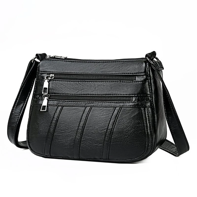 

Women's PU leather handbag, simple and popular daily bag, solid bag, new series