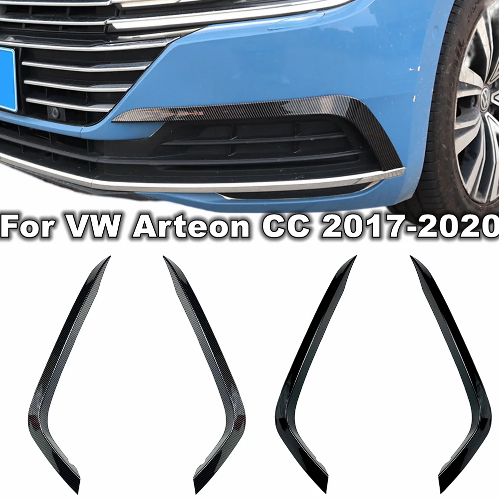 

2 шт. для VW Arteon CC передний бампер ветровой нож решетка наклейка отделочная полоса 2017 2018 2019 2020 комплекты для тюнинга кузова автомобиля Новинка