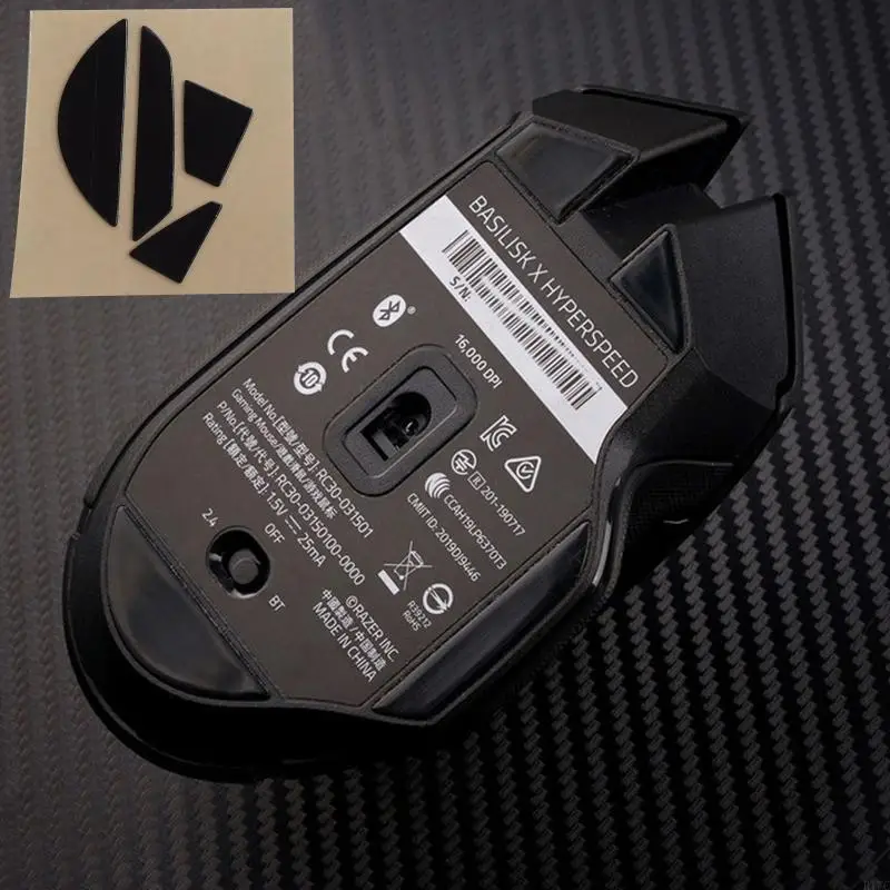 R1WC 1 комплект ножек для мыши коньки Basilisk X HyperSpeed сменные ножки игровой черные 0 6 мм
