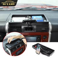dashboard storage box tissue glasses key storage tray for toyota fj cruiser 2007 2021 accessories with mobile phone holder