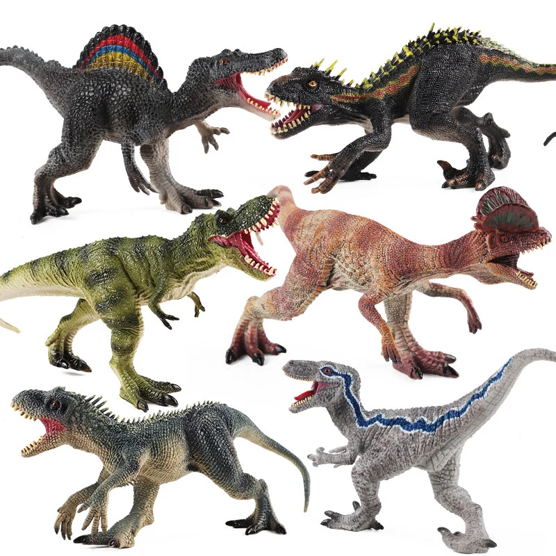 Simulation Jurassic Dinosaur World Tyrannosaurus Indominus Rex Spinosaurus Dilophosaurus Model Action Figures Education Kid Toys