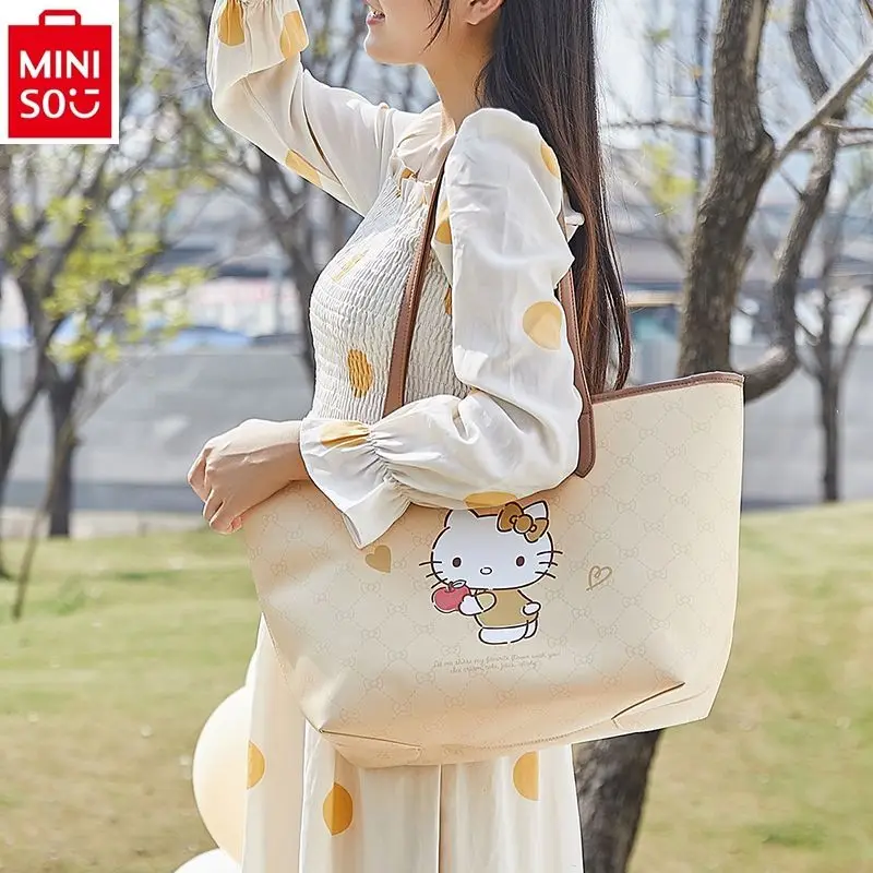 MINISO Hello Kitty Jade Guigou вместительная сумка для женщин модная Высококачественная Милая