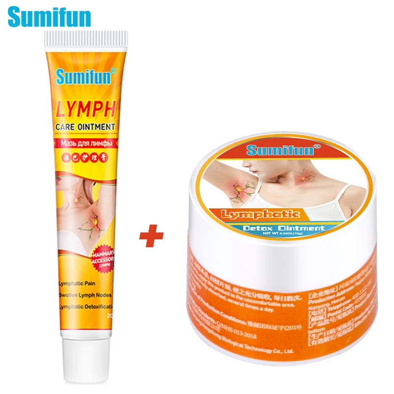 

Травяная Лимфатическая подмышка Sumifun, медицинская мазь для лечения лимфатических и лимфатических узлов, 2 шт.