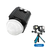 60m waterproof sube diving fill led light for gopro 10 9 insta360 one rs dji action 2 camera and phone outdoor photography light