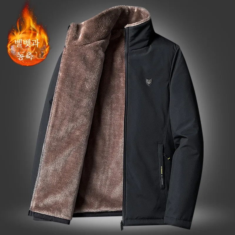 Верхняя одежда из берберского флиса. Мужская зимняя утолщенная куртка на
