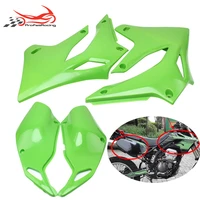 a pair front rear side fuel tank body plate guard covers side fairing cowl for kawasaki klx250 klx300 1993 2007 klx 250 300