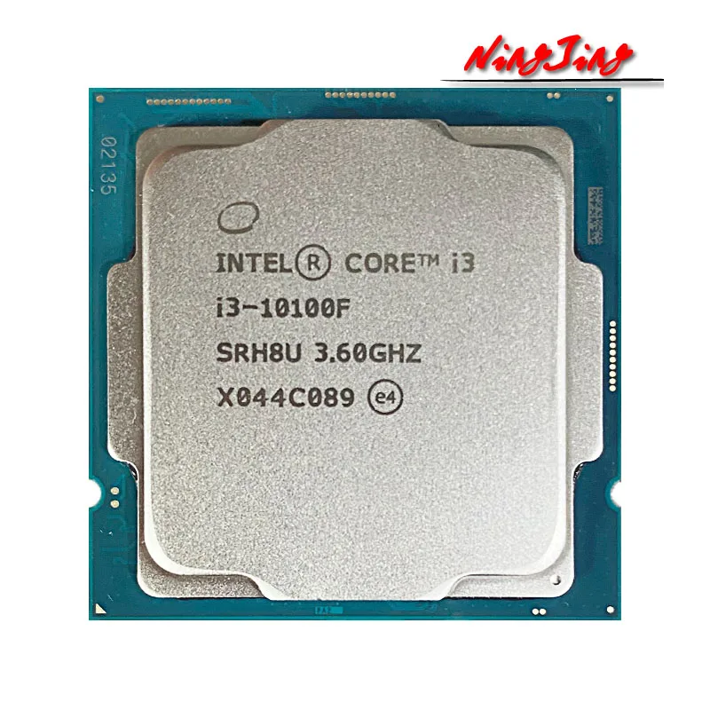 

Процессор Intel Core i3-10100F i3 10100F, 3,6 ГГц, 4 ядра, 8 потоков, ЦП L2 = 1 Мб, L3 = 6 Мб, 65 Вт, LGA 1200