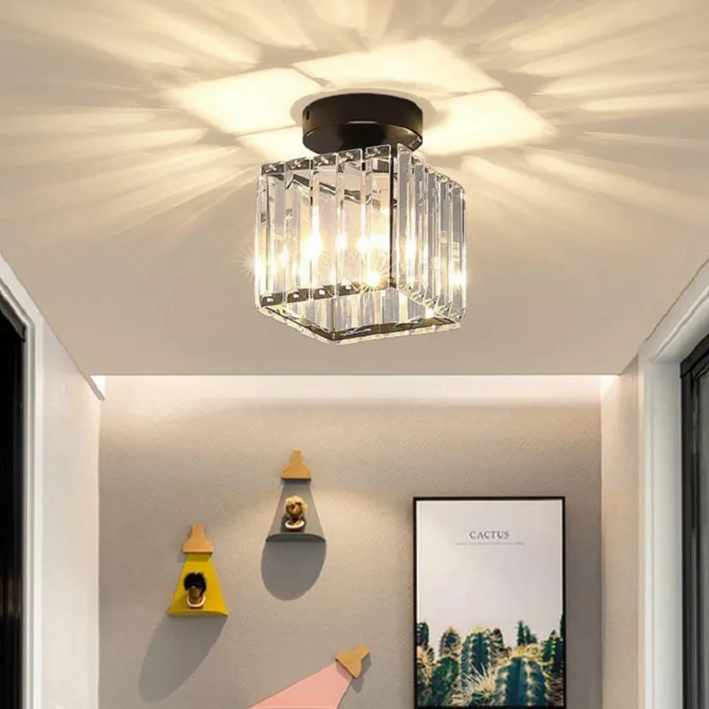 $15.90 Modern LED Ceiling Lights Living Room Hallway Lighting Front Porch Home Deocoration Ceiling Lamp Glass Minimalist Light Fixture