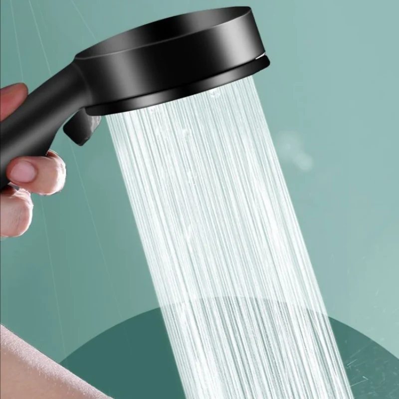 Household Five-Speed Supercharged Shower Head Suit Bath Bathroom Handheld Filter Lotus Seedpod Water Heater Strong Nozzle