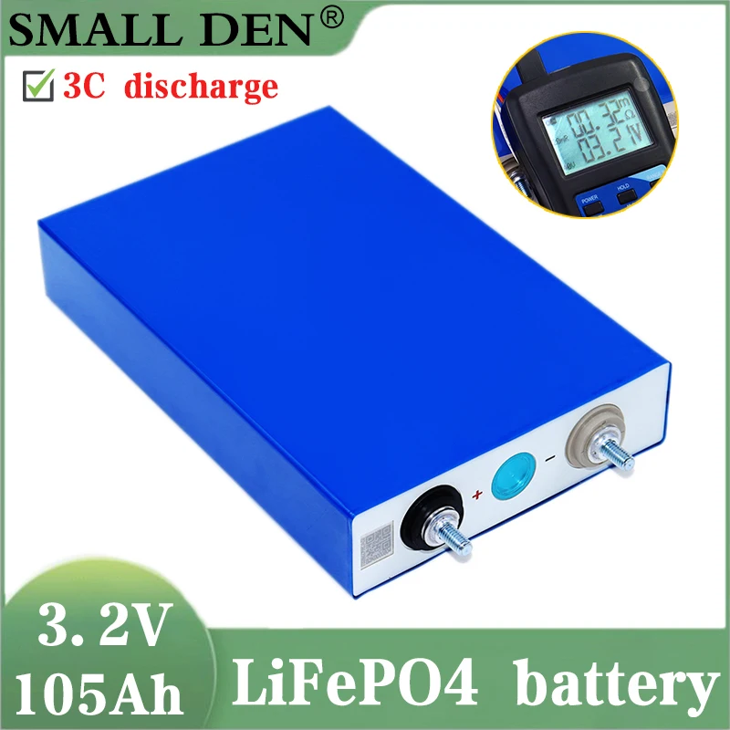 

3.2V 105Ah LiFePO4 batteries can be combined into 12V 24V EV RV inverter golf cart electric car solar battery is not 3.2v 100Ah