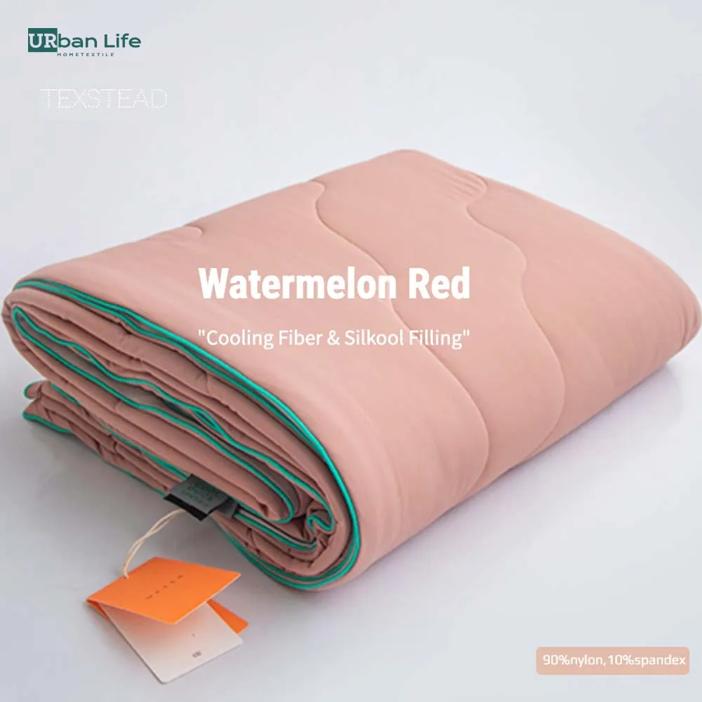 

URBANLIFE Cooling Quilt Summer Comforter Thin Lightweight Breathable Soft Double Side Enhanced Cooling Duvet Bed Keep Cool