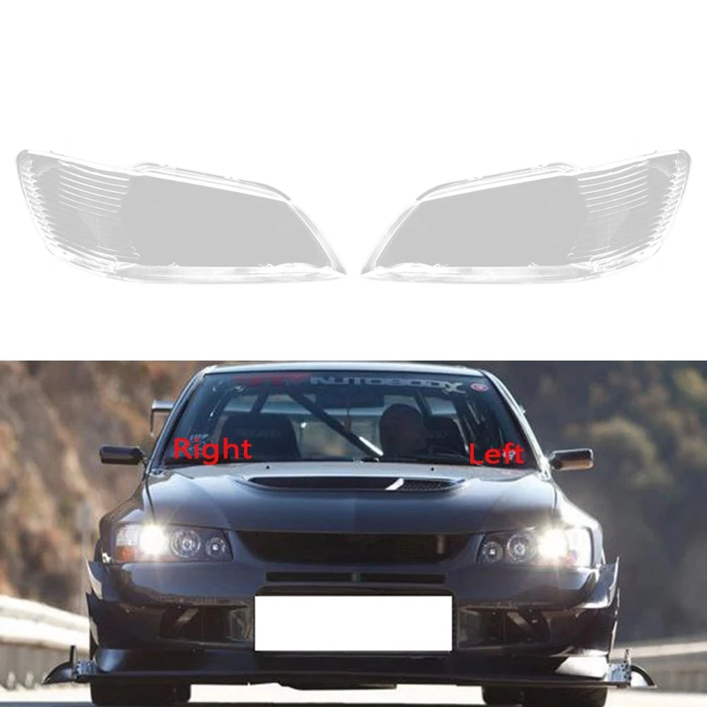 

Car Right Headlight Shell Lamp Shade Transparent Lens Cover for Mitsubishi Lancer Evolution IX CT9A 2005 2006 2007