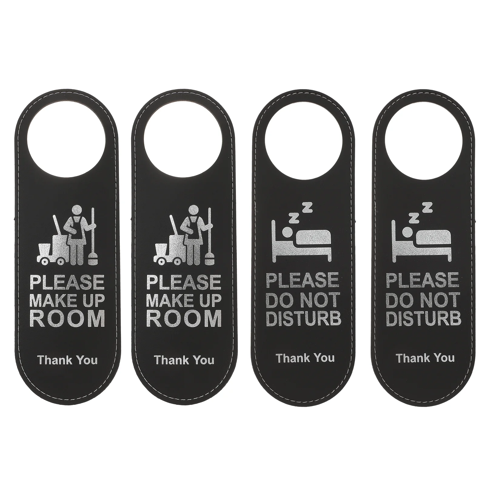 

4pcs Useful Door Hanging Tag Do Not Disturb Door Tag for Hotel Makeup Room