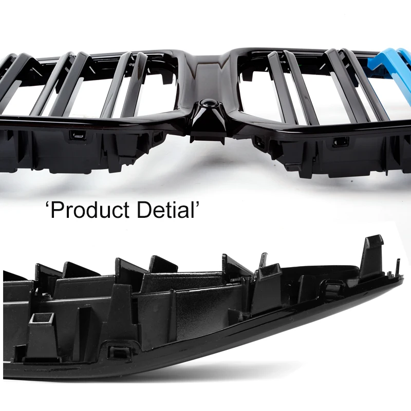 Глянцево-черная замена стайлинга автомобильного бампера из ABS для BMW X6 G06 X6M F96 2020-2022 передняя решетка решетки.