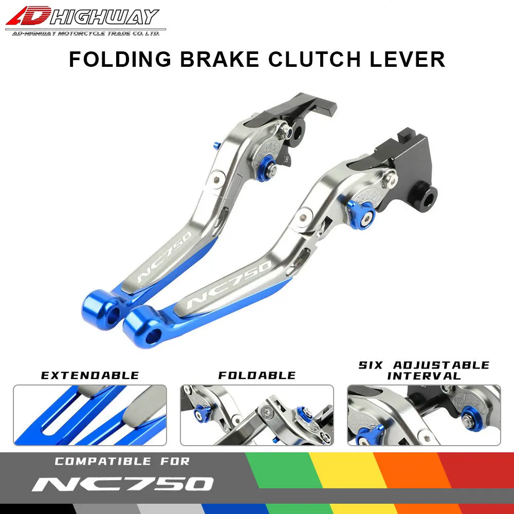 

20 Colors CNC Aliuminum Brake Adjustable Extendable Folding Brake Clutch Levers For HONDA NC 750 NC750 2012 2013 2014 2015