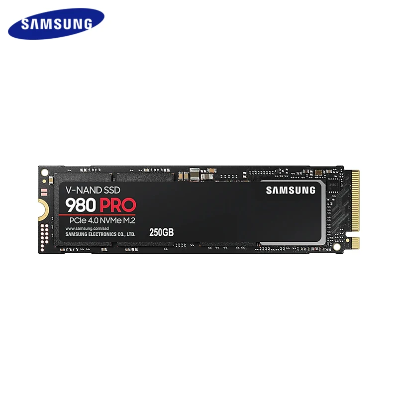 

Внутренний твердотельный диск SAMSUNG M2 2280 SSD 1 ТБ 980 PRO, 500 Гб PCIe Gen 4,0x4 NVMe для настольного компьютера, 100% оригинал